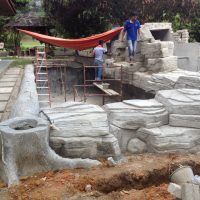 Finishing Works on Rock Sculpture